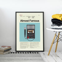 Load image into Gallery viewer, Almost Famous - Tape Recorder | 12&quot;x18&quot; or 18&quot;x24&quot; Print only
