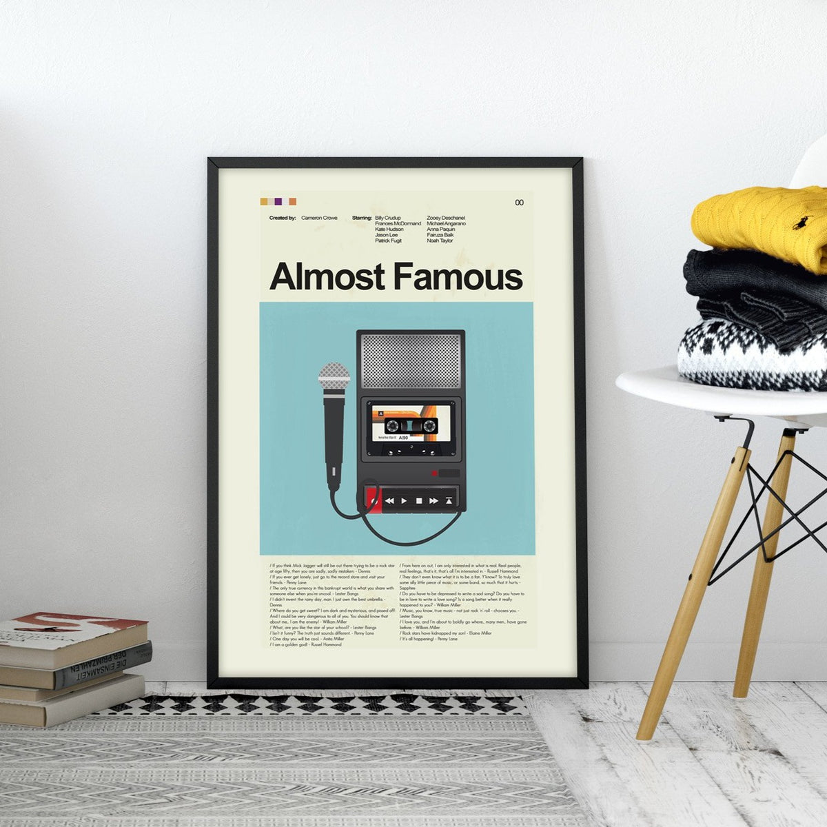 Almost Famous - Tape Recorder | 12"x18" or 18"x24" Print only