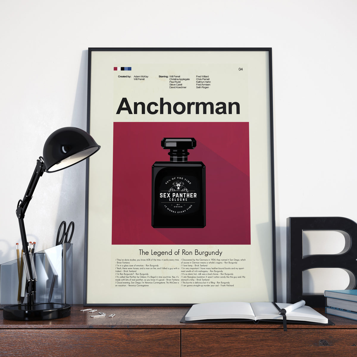 Anchorman: The Legend of Ron Burgundy - Sex Panther Cologne | 12"x18" or 18"x24" Print only