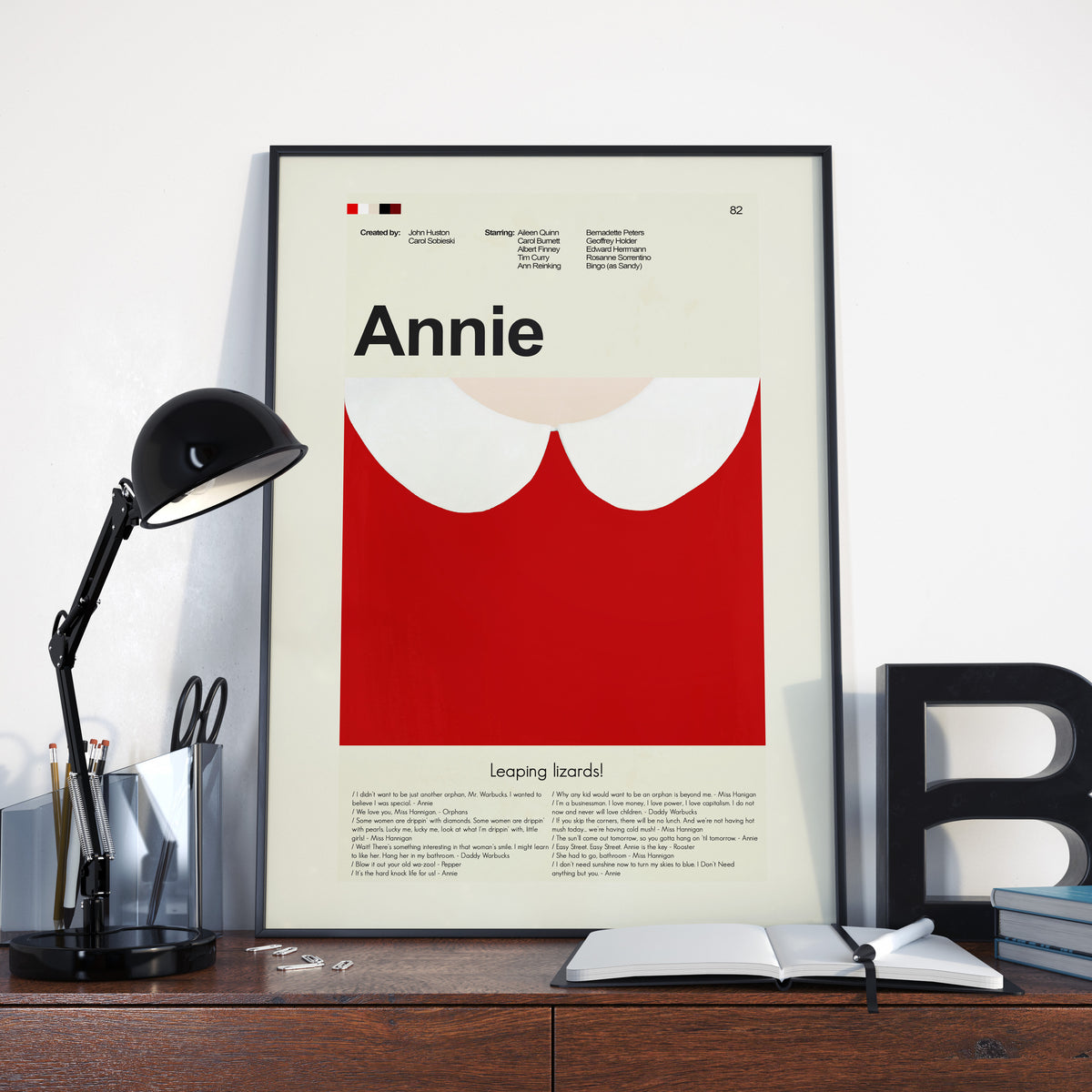 Annie - Red Dress | 12"x18" or 18"x24" Print only