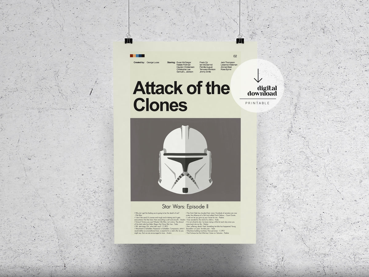 Attack of the Clones (Star Wars Episode II) | DIGITAL ARTWORK DOWNLOAD