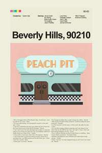 Load image into Gallery viewer, Beverly Hills, 90210 - The Peach Pit  | 12&quot;x18&quot; or 18&quot;x24&quot; Print only
