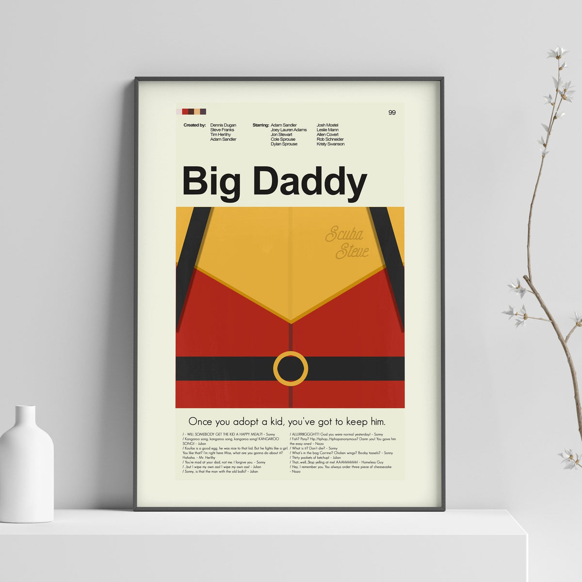 Big Daddy - Scuba Steve | 12"x18" or 18"x24" Print only