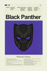 Load image into Gallery viewer, Black Panther Inspired Mid-Century Modern Print | 12&quot;x18&quot; or 18&quot;x24&quot; Print only
