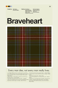 Load image into Gallery viewer, Braveheart Inspired Mid-Century Modern Print | 12&quot;x18&quot; or 18&quot;x24&quot; Print only
