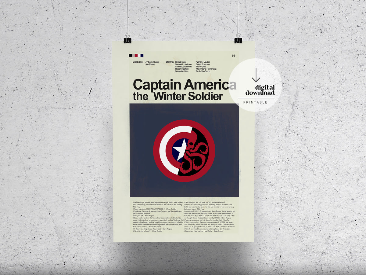 Captain America: The Winter Soldier | DIGITAL ARTWORK DOWNLOAD
