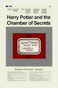 Load image into Gallery viewer, Harry Potter and the Chamber of Secrets Inspired Mid-Century Modern Print | 12&quot;x18&quot; or 18&quot;x24&quot; Print only
