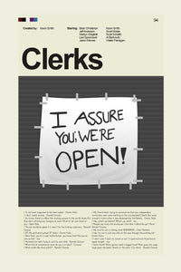 Load image into Gallery viewer, Clerks Inspired Mid-Century Modern Print | 12&quot;x18&quot; or 18&quot;x24&quot; Print only
