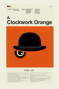 Load image into Gallery viewer, A Clockwork Orange - Bowler Hat and Eye | 12&quot;x18&quot; or 18&quot;x24&quot; Print only
