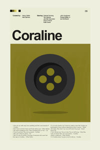 Load image into Gallery viewer, Coraline Inspired Mid-Century Modern Print | 12&quot;x18&quot; or 18&quot;x24&quot; Print only
