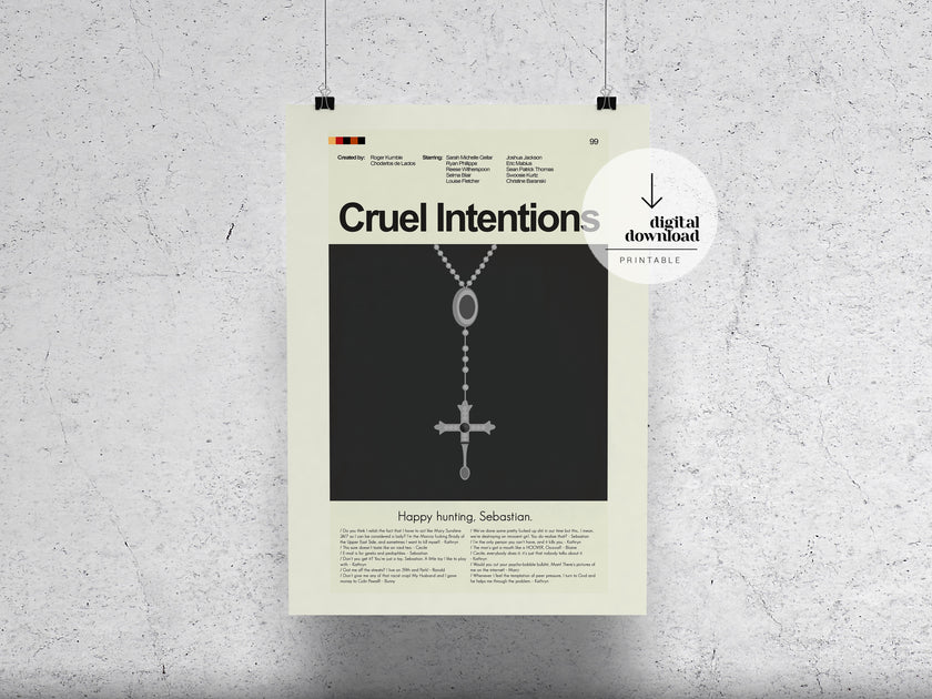 Cruel Intentions | DIGITAL ARTWORK DOWNLOAD | PrintsandgiggIes