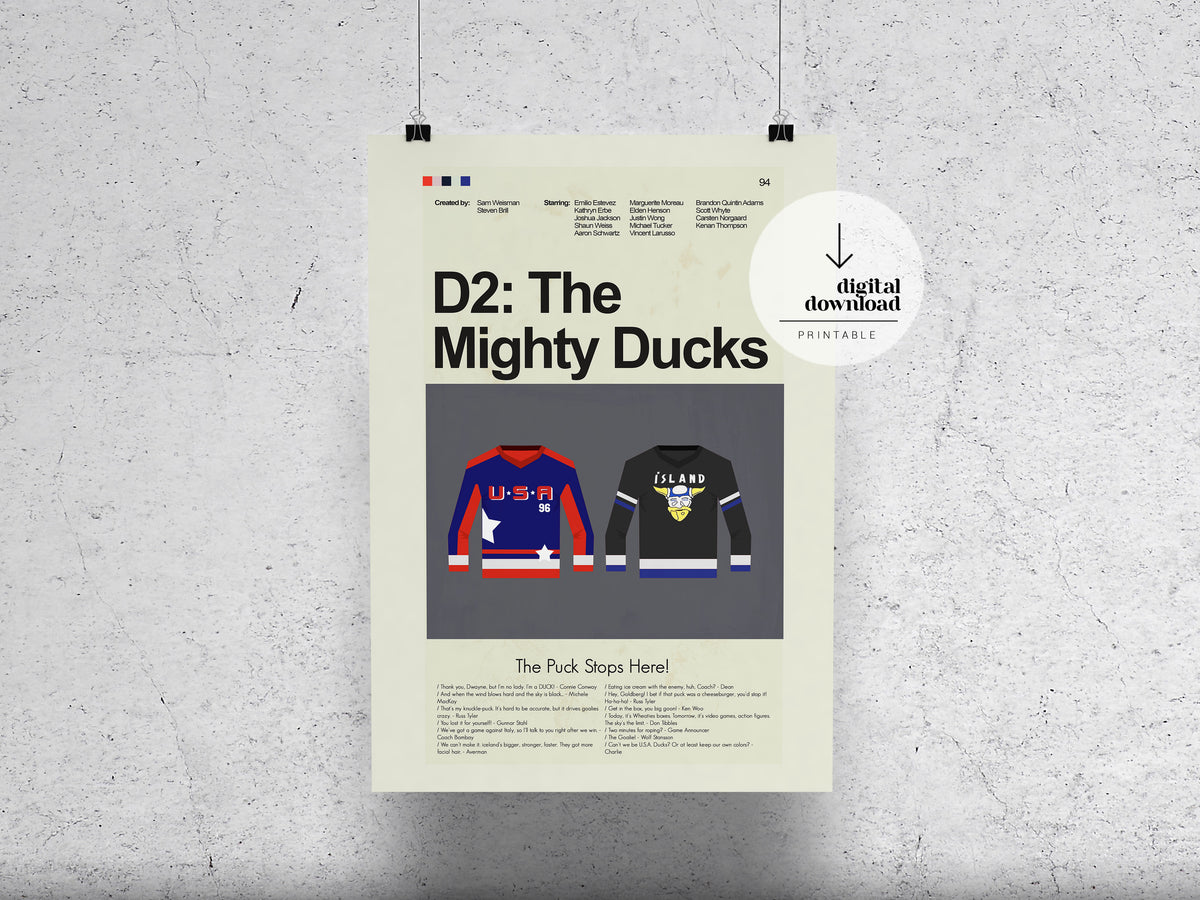 D2: The Mighty Ducks | DIGITAL ARTWORK DOWNLOAD