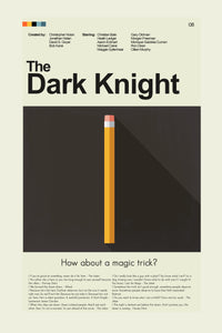 Load image into Gallery viewer, The Dark Knight Inspired Mid-Century Modern Print | 12&quot;x18&quot; or 18&quot;x24&quot; Print only

