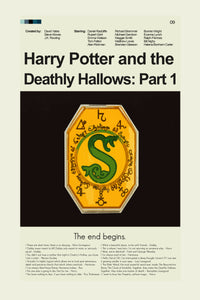Load image into Gallery viewer, Harry Potter and the Deathly Hallows: Part 1 Inspired Mid-Century Modern Print | 12&quot;x18&quot; or 18&quot;x24&quot; Print only
