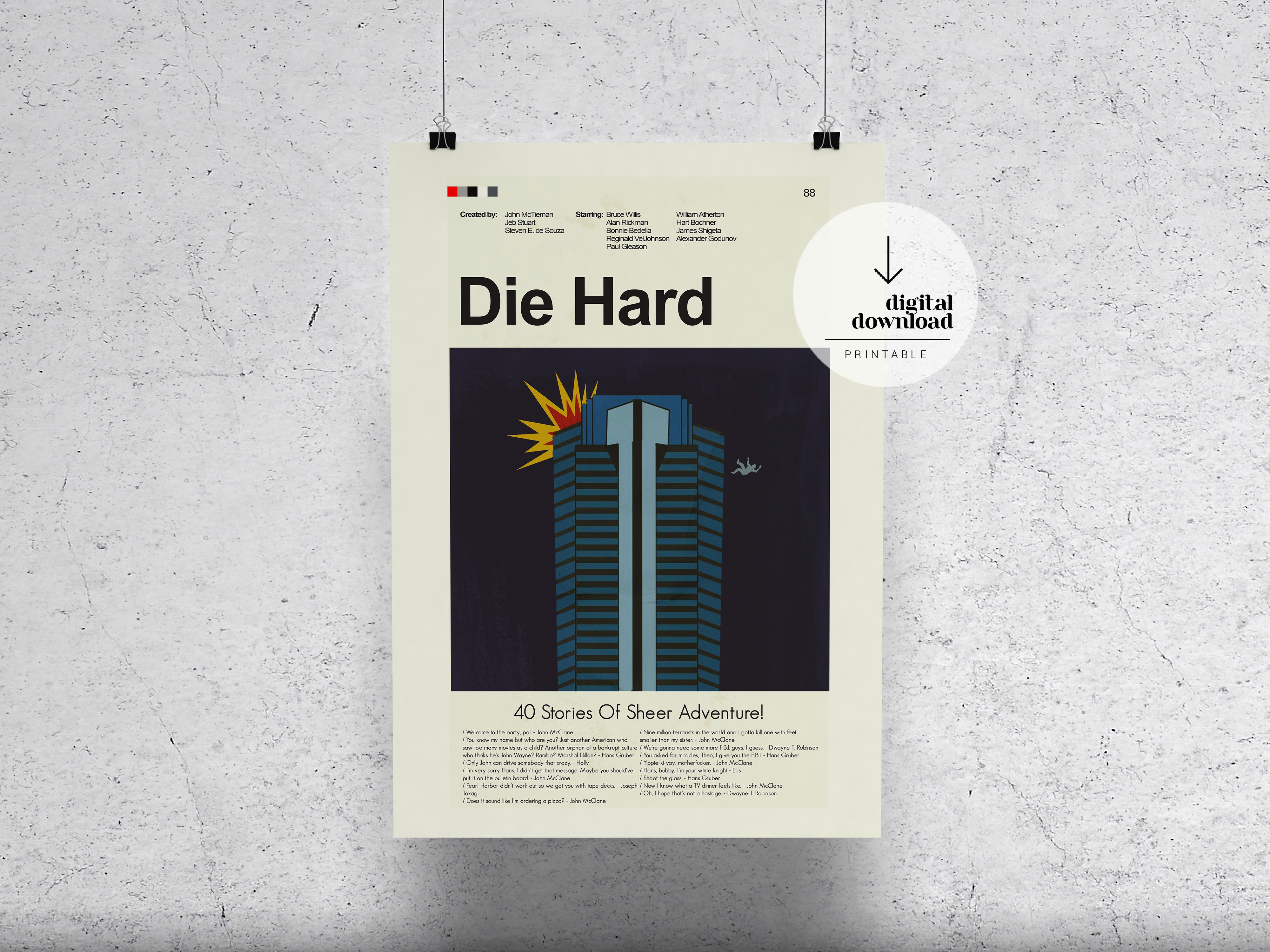 Die Hard.1988, Digital Arts by Nuansa Art