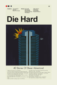 Load image into Gallery viewer, Die Hard Inspired Mid-Century Modern Print | 12&quot;x18&quot; or 18&quot;x24&quot; Print only
