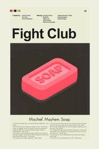 Load image into Gallery viewer, Fight Club Inspired Mid-Century Modern Print | 12&quot;x18&quot; or 18&quot;x24&quot; Print only
