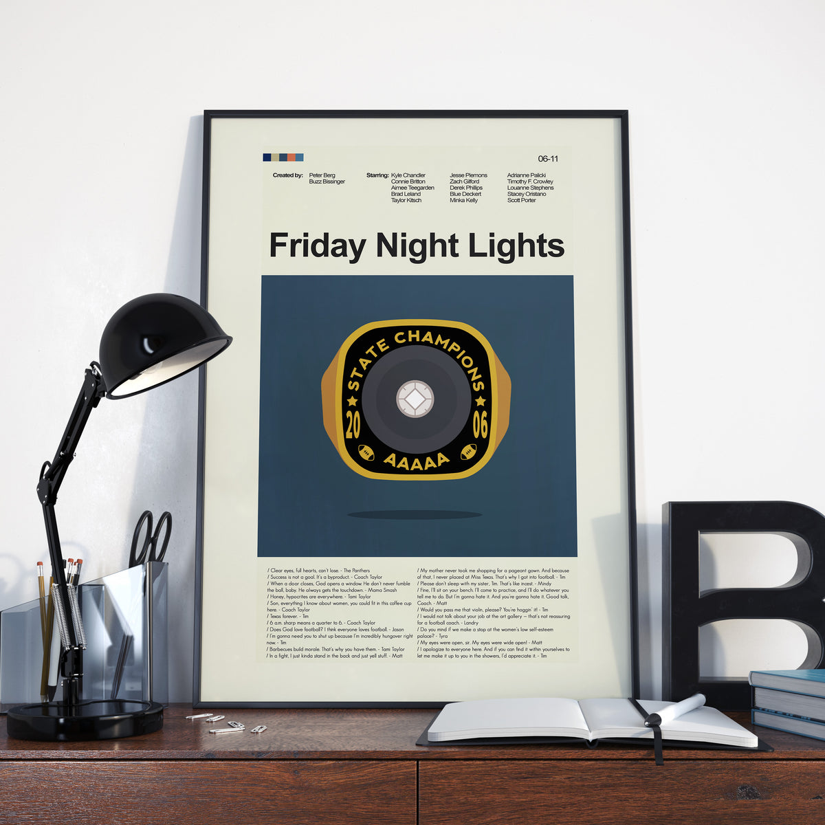 Friday Night Lights - Championship Ring  | 12"x18" or 18"x24" Print only