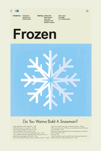 Load image into Gallery viewer, Frozen Inspired Mid-Century Modern Print | 12&quot;x18&quot; or 18&quot;x24&quot; Print only
