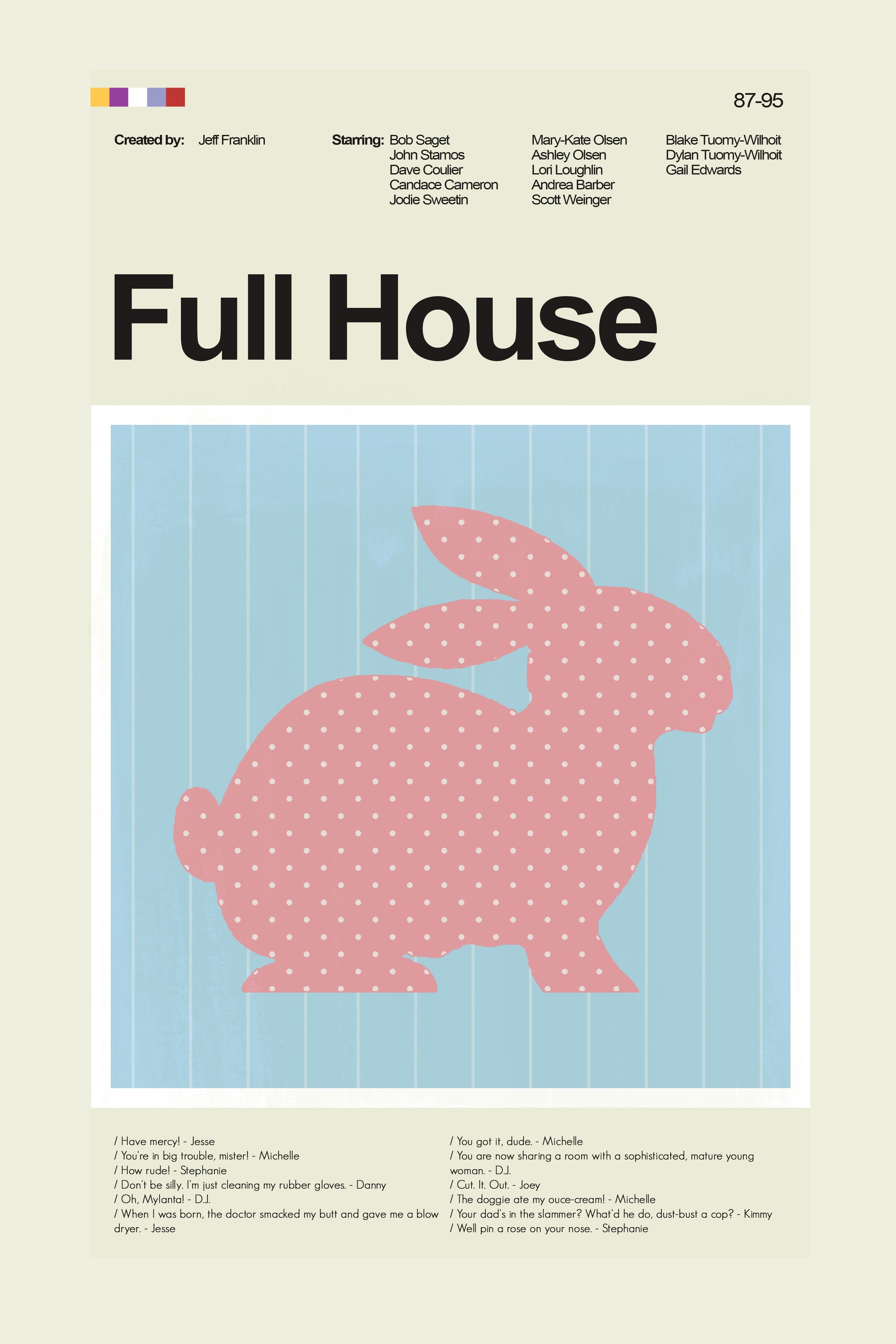 The House Bunny Wallpapers Full House Inspired Bunny Wallpaper Etsy