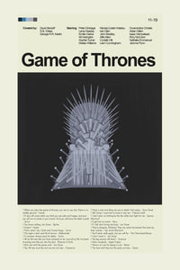 Load image into Gallery viewer, Game of Thrones Inspired Mid-Century Modern Print | 12&quot;x18&quot; or 18&quot;x24&quot; Print only
