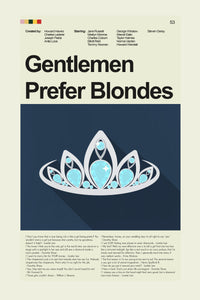 Load image into Gallery viewer, Gentlemen Prefer Blondes - Tiara  | 12&quot;x18&quot; or 18&quot;x24&quot; Print only
