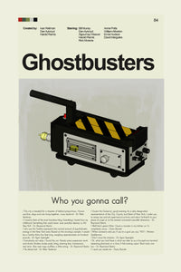 Load image into Gallery viewer, Ghostbusters Inspired Mid-Century Modern Print | 12&quot;x18&quot; or 18&quot;x24&quot; Print only
