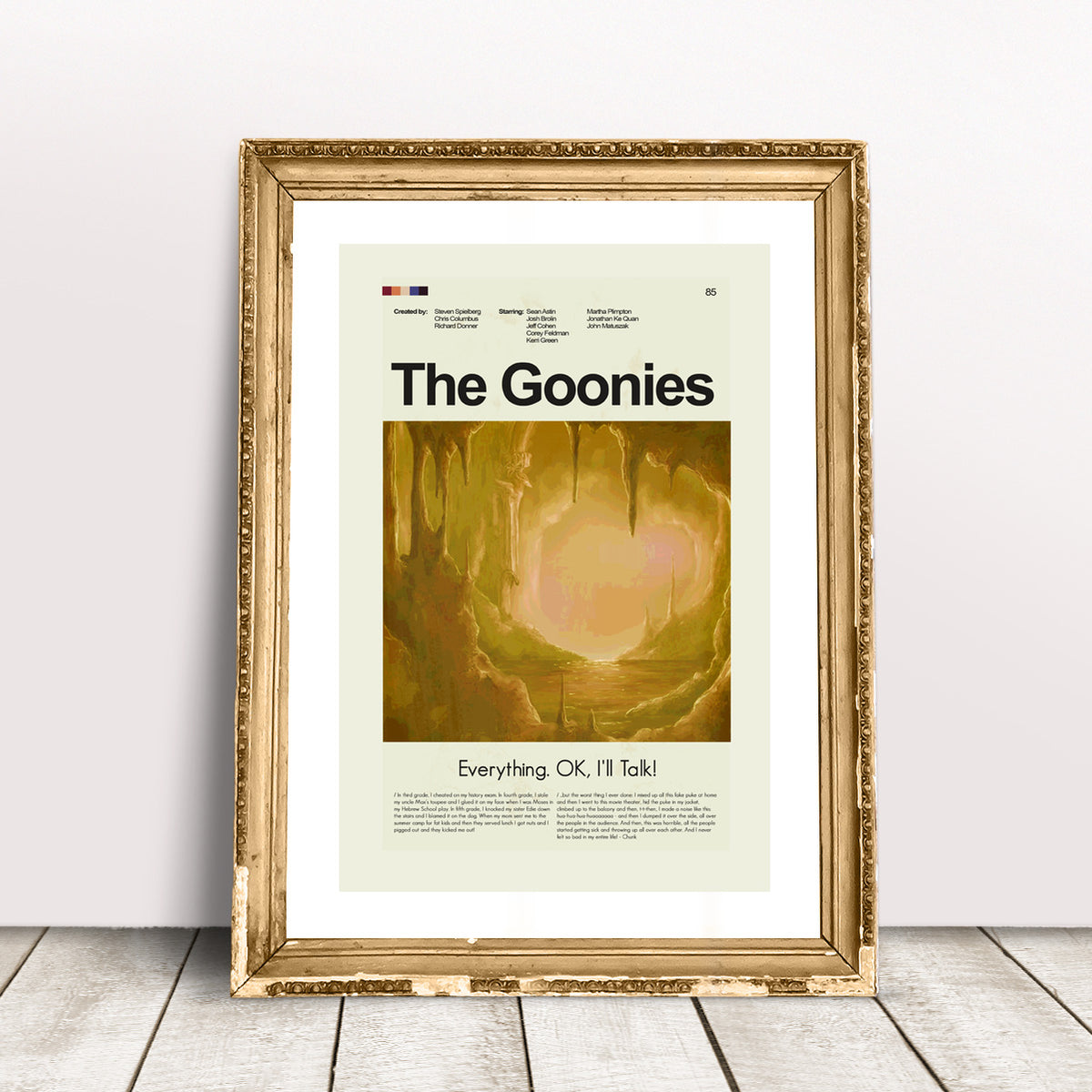 The Goonies Inspired Mid-Century Modern Print | 12"x18" or 18"x24" Print only