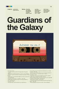 Load image into Gallery viewer, Guardians of the Galaxy Inspired Mid-Century Modern Print | 12&quot;x18&quot; or 18&quot;x24&quot; Print only
