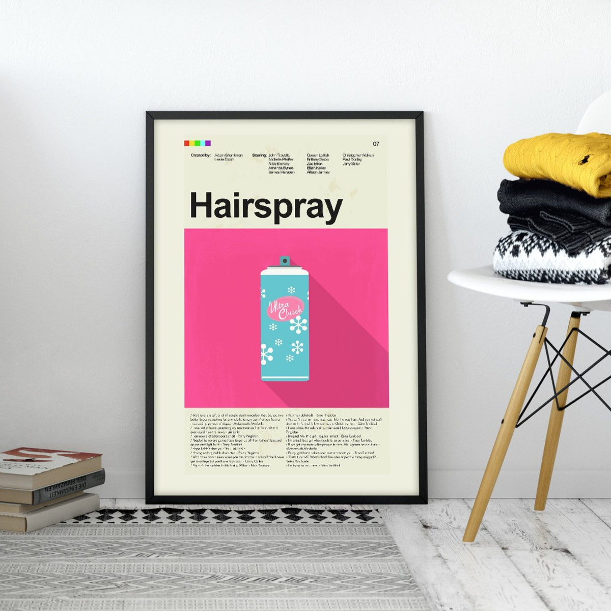 Hairspray Inspired Mid-Century Modern Print | 12"x18" or 18"x24" Print only