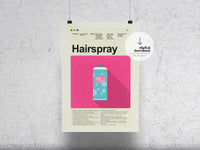 Load image into Gallery viewer, Hairspray | DIGITAL ARTWORK DOWNLOAD
