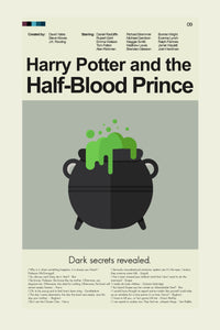 Load image into Gallery viewer, Harry Potter and the Half-Blood Prince Inspired Mid-Century Modern Print | 12&quot;x18&quot; or 18&quot;x24&quot; Print only
