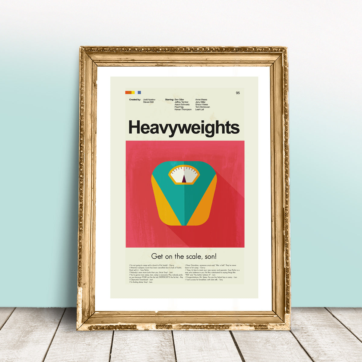 Heavyweights Inspired Mid-Century Modern Print | 12"x18" or 18"x24" Print only
