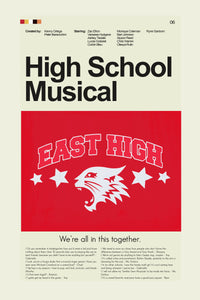 Load image into Gallery viewer, High School Musical Inspired Mid-Century Modern Print | 12&quot;x18&quot; or 18&quot;x24&quot; Print only
