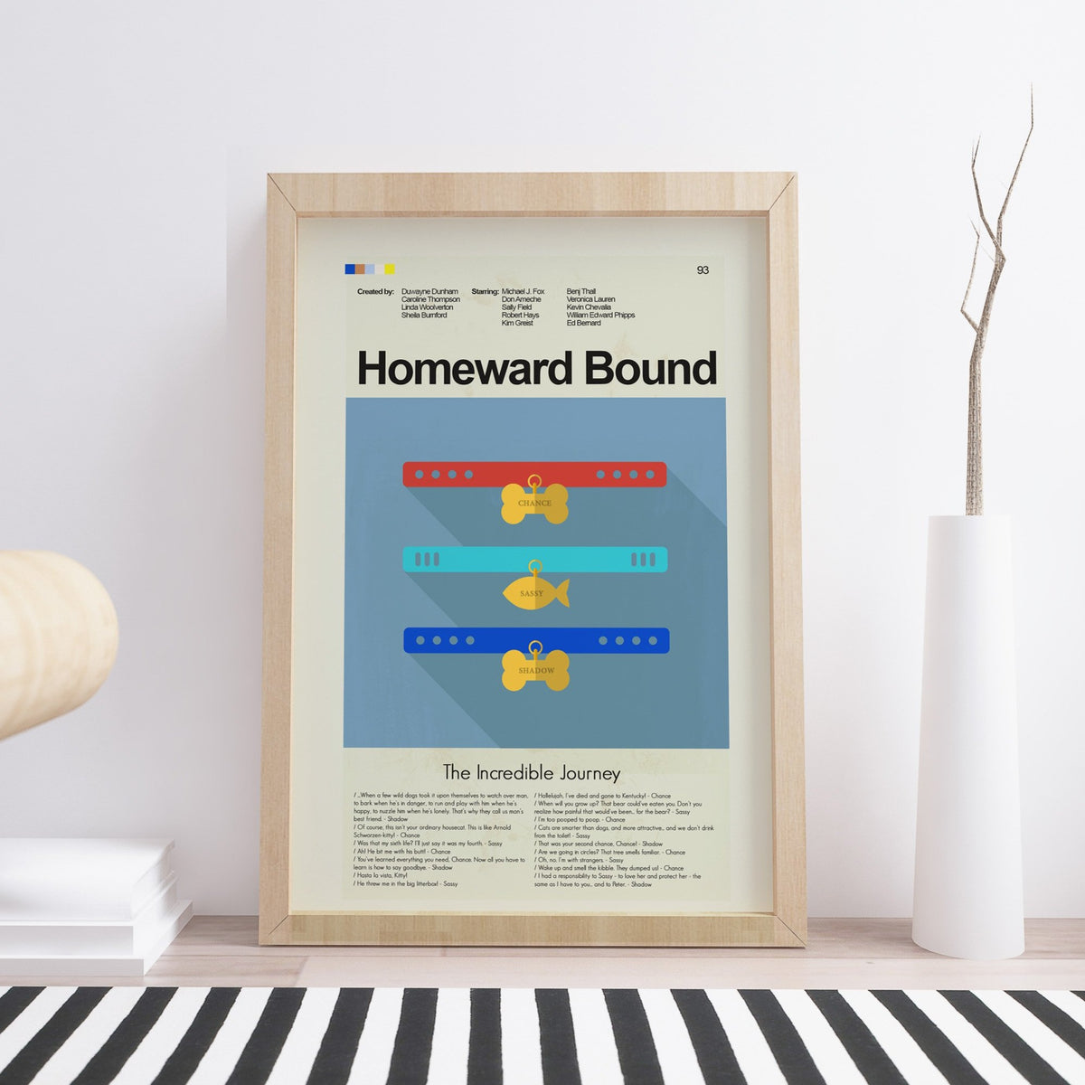 Homeward Bound Inspired Mid-Century Modern Print | 12"x18" or 18"x24" Print only