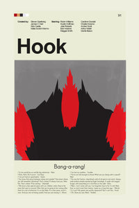 Load image into Gallery viewer, Hook Inspired Mid-Century Modern Print | 12&quot;x18&quot; or 18&quot;x24&quot; Print only

