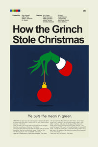 Load image into Gallery viewer, How the Grinch Stole Christmas (2000) Inspired Mid-Century Modern Print | 12&quot;x18&quot; or 18&quot;x24&quot; Print only
