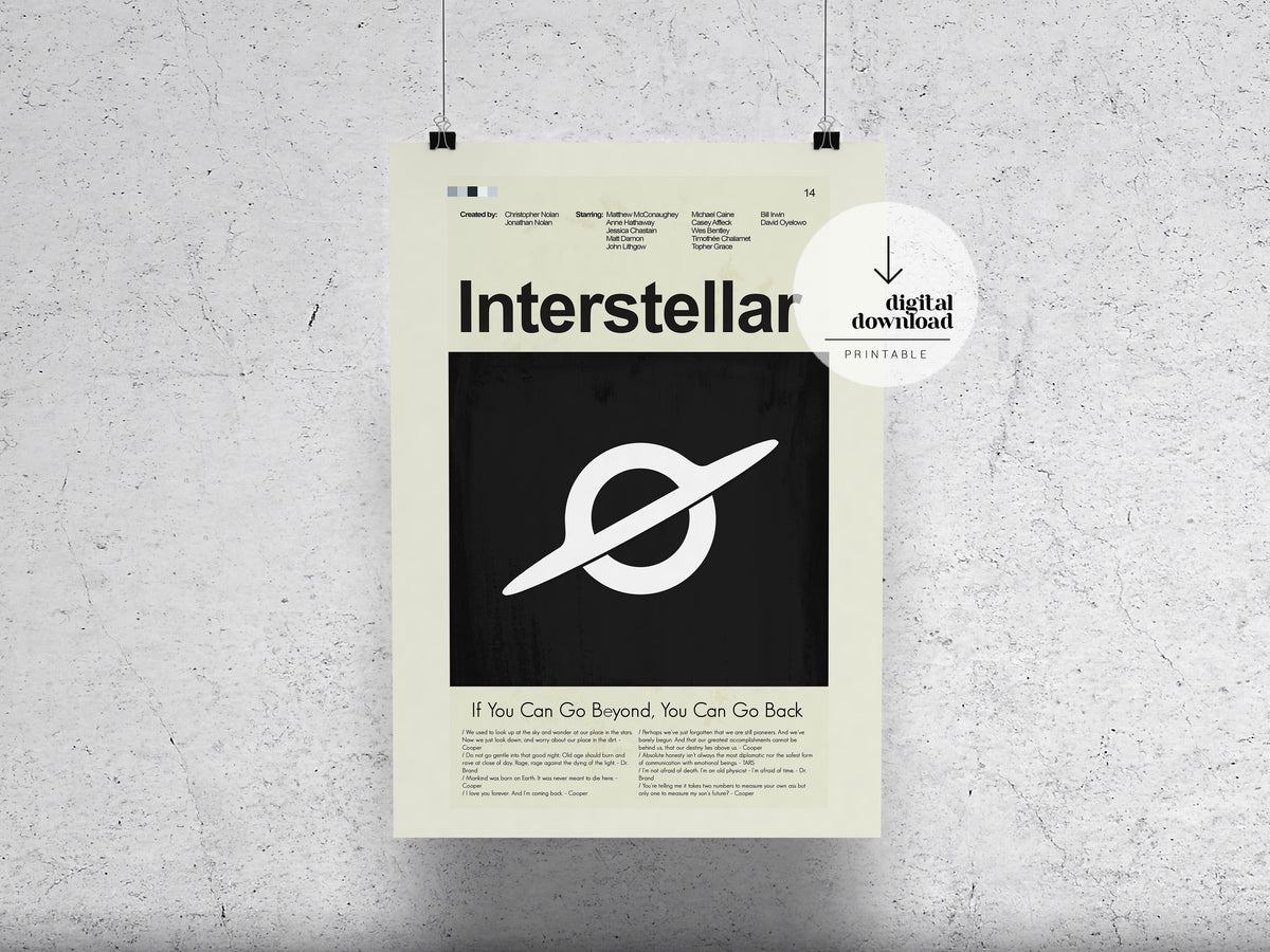 Interstellar | DIGITAL ARTWORK DOWNLOAD