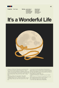 Load image into Gallery viewer, It&#39;s a Wonderful Life Inspired Mid-Century Modern Print | 12&quot;x18&quot; or 18&quot;x24&quot; Print only
