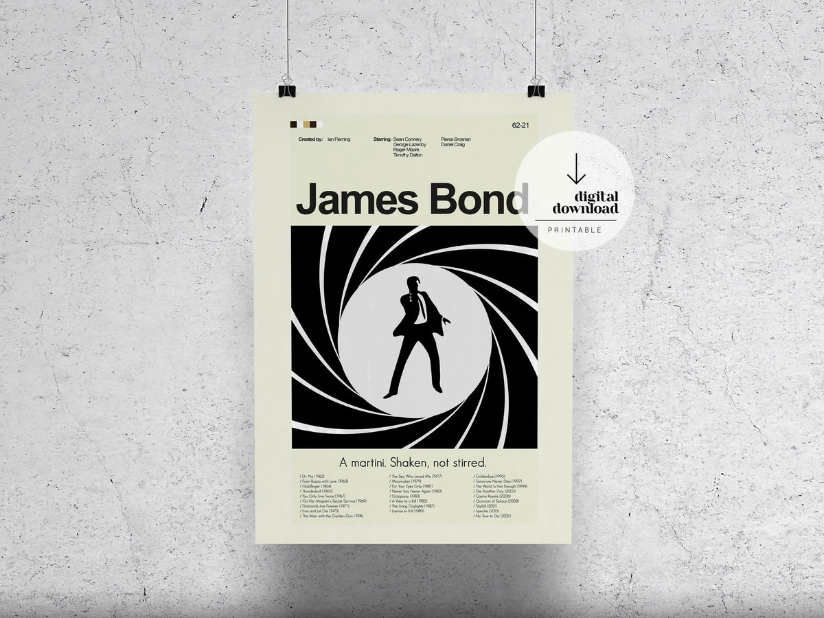 James Bond | DIGITAL ARTWORK DOWNLOAD