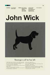 Load image into Gallery viewer, John Wick Inspired Mid-Century Modern Print | 12&quot;x18&quot; or 18&quot;x24&quot; Print only
