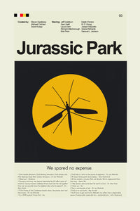 Load image into Gallery viewer, Jurassic Park Inspired Mid-Century Modern Print | 12&quot;x18&quot; or 18&quot;x24&quot; Print only
