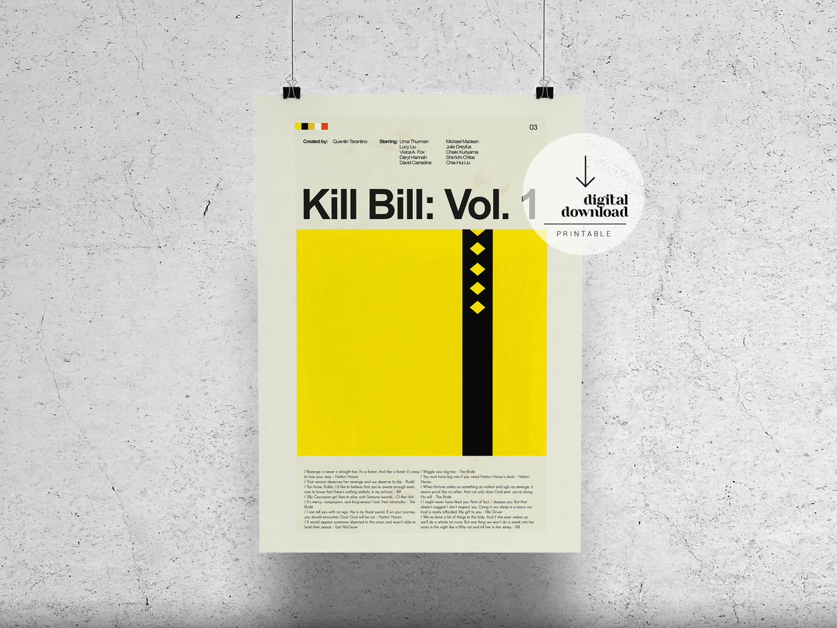 Kill Bill Vol. 1 | DIGITAL ARTWORK DOWNLOAD