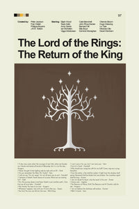 Load image into Gallery viewer, Lord of the Rings: Return of the King Inspired Mid-Century Modern Print | 12&quot;x18&quot; or 18&quot;x24&quot; Print only

