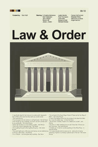 Load image into Gallery viewer, Law and Order Inspired Mid-Century Modern Print | 12&quot;x18&quot; or 18&quot;x24&quot; Print only
