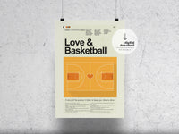 Load image into Gallery viewer, Love &amp; Basketball | DIGITAL ARTWORK DOWNLOAD
