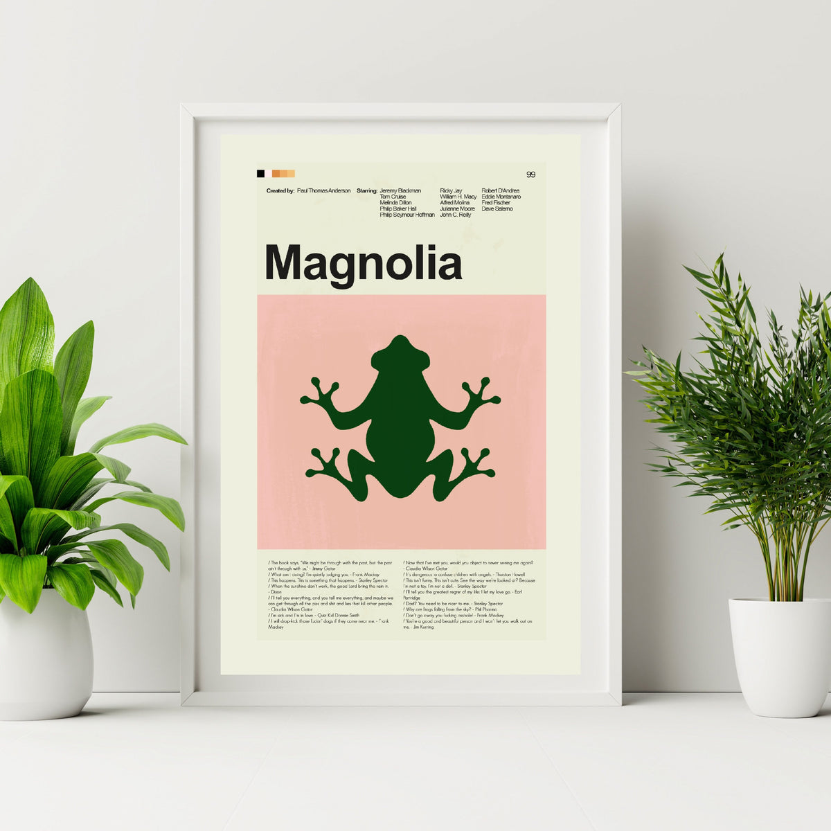 Magnolia Inspired Mid-Century Modern Print | 12"x18" or 18"x24" Print only