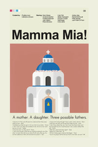 Load image into Gallery viewer, Mamma Mia! Inspired Mid-Century Modern Print | 12&quot;x18&quot; or 18&quot;x24&quot; Print only
