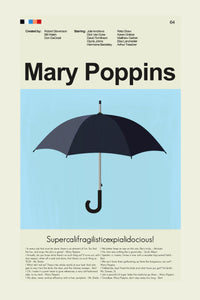 Load image into Gallery viewer, Mary Poppins Inspired Mid-Century Modern Print | 12&quot;x18&quot; or 18&quot;x24&quot; Print only
