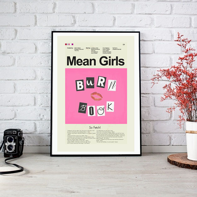Mean Girls Inspired Mid-Century Modern Print | 12"x18" or 18"x24" Print only